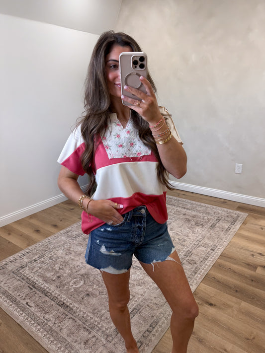 Rigid Magic Cut Off Shorts - medium blue