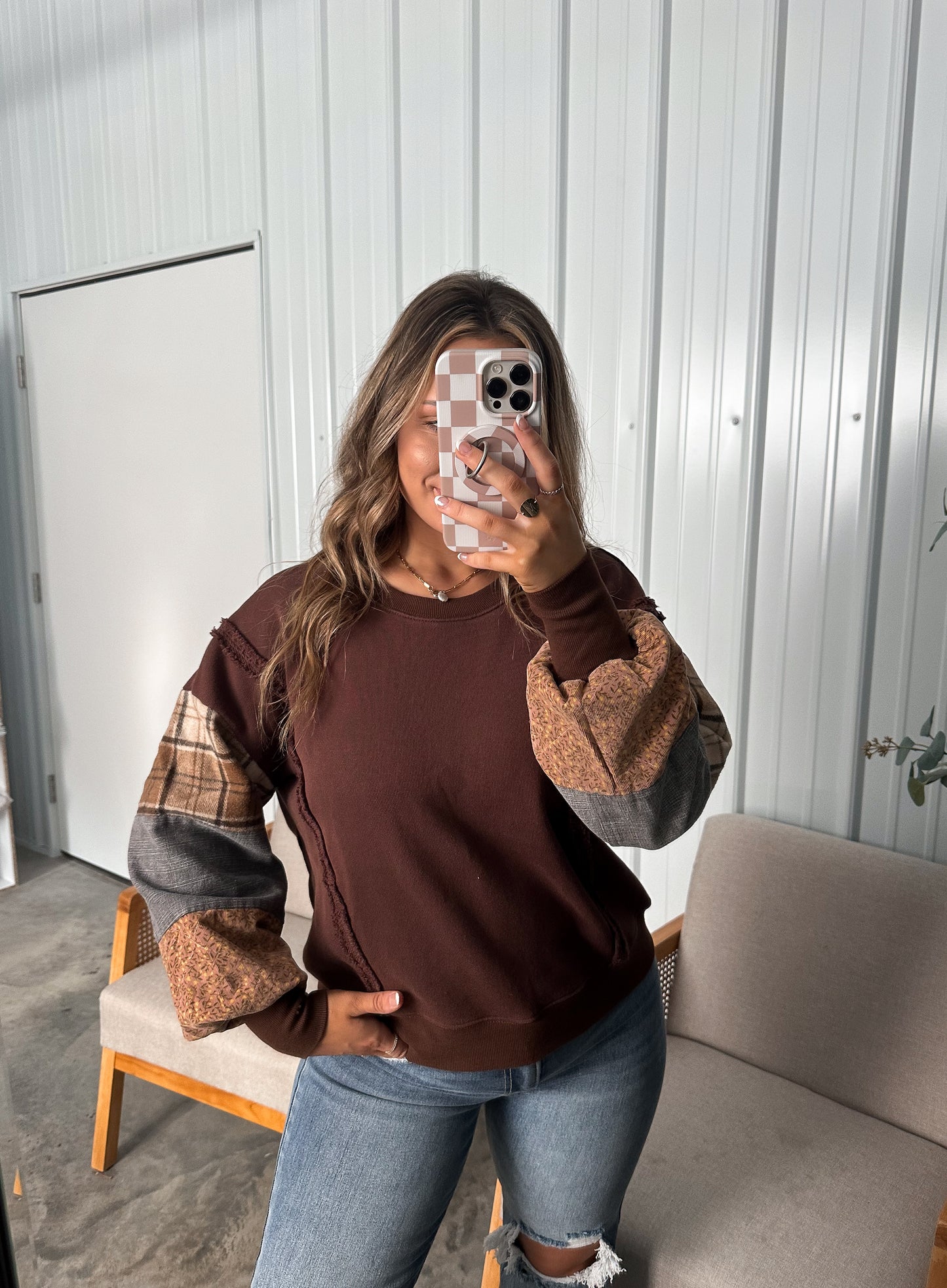 Tatum Pullover- Mocha