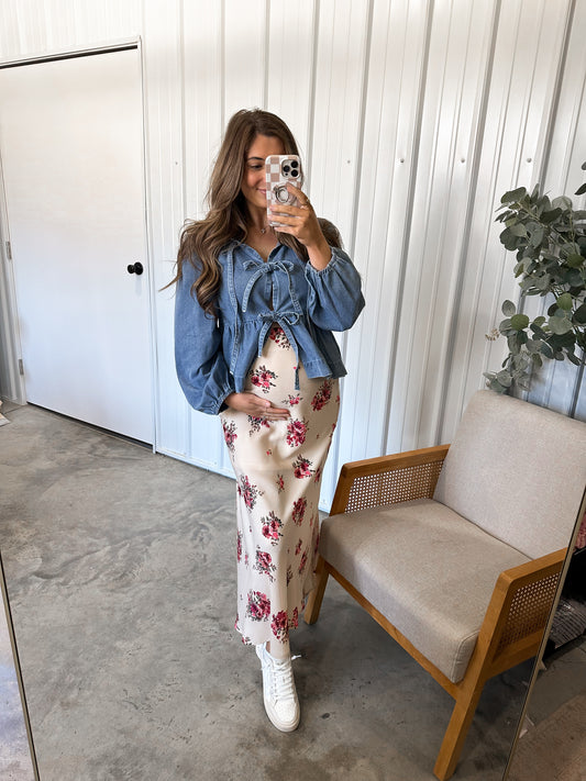 Natelli  Floral Maxi Skirt