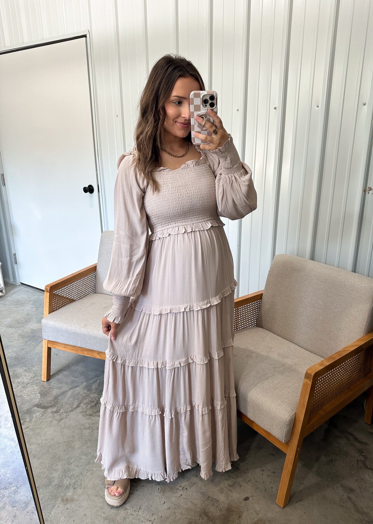 James Maxi dress - oatmeal