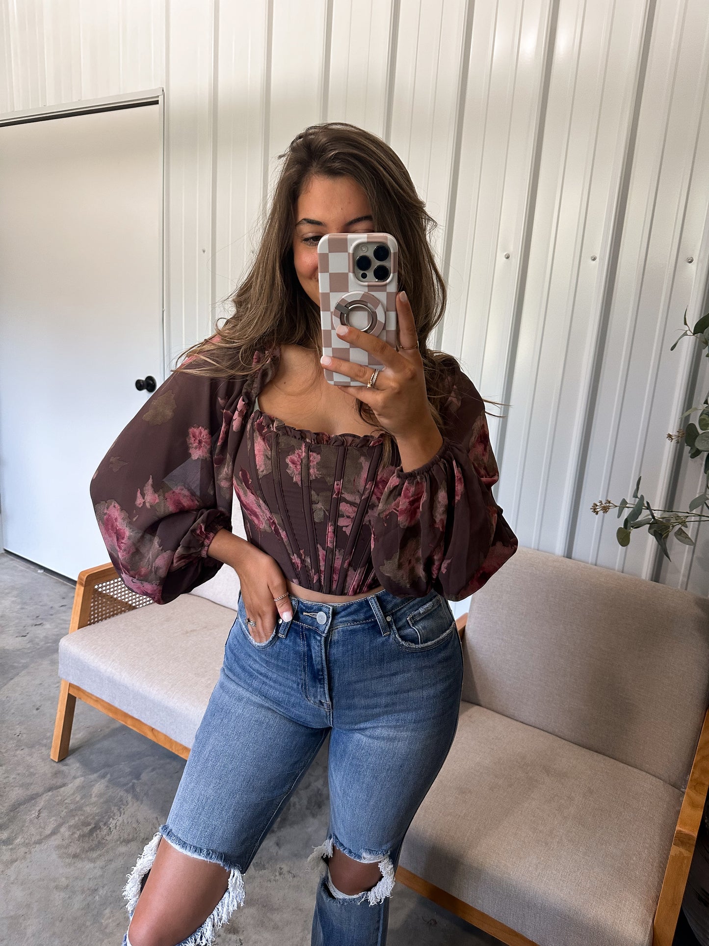 Felicity Floral Corset Blouse