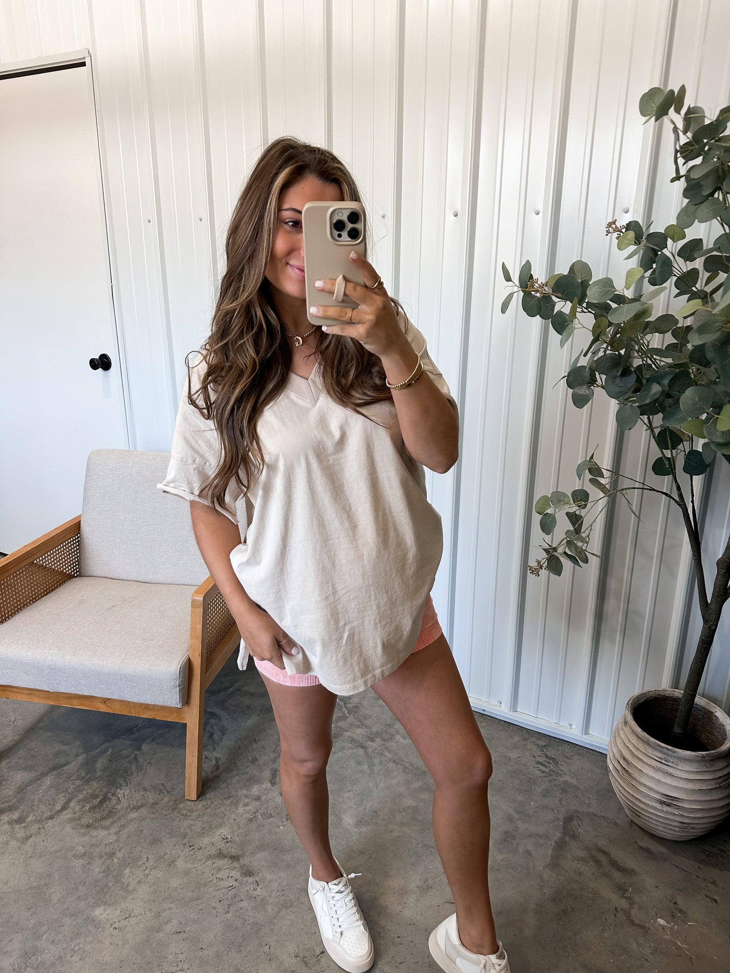 Staple VNECk Boyfriend Tee - 2 colors