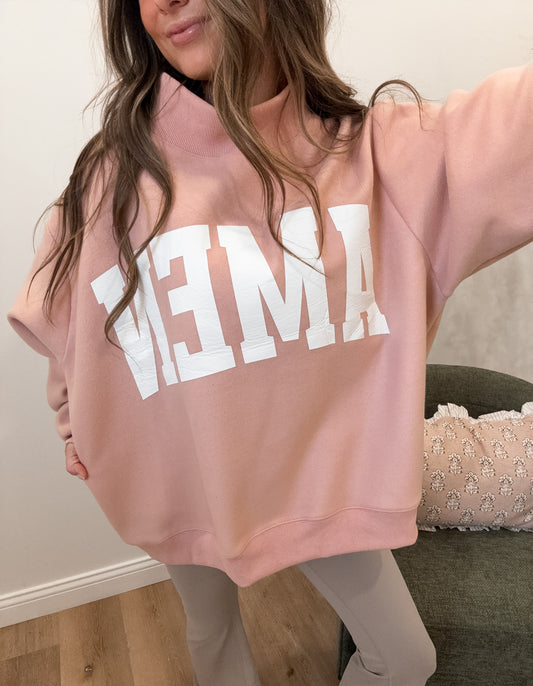 Reversible WWJD & AMEN Mock Neck