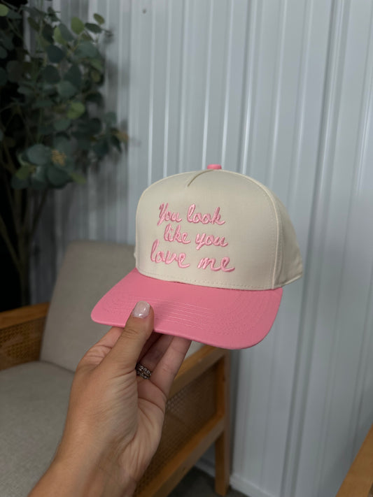 "You Look Like You Love Me" Embroidered Snapback