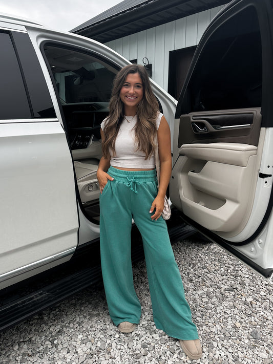 Halsey Lounge Pants- Kelly Green