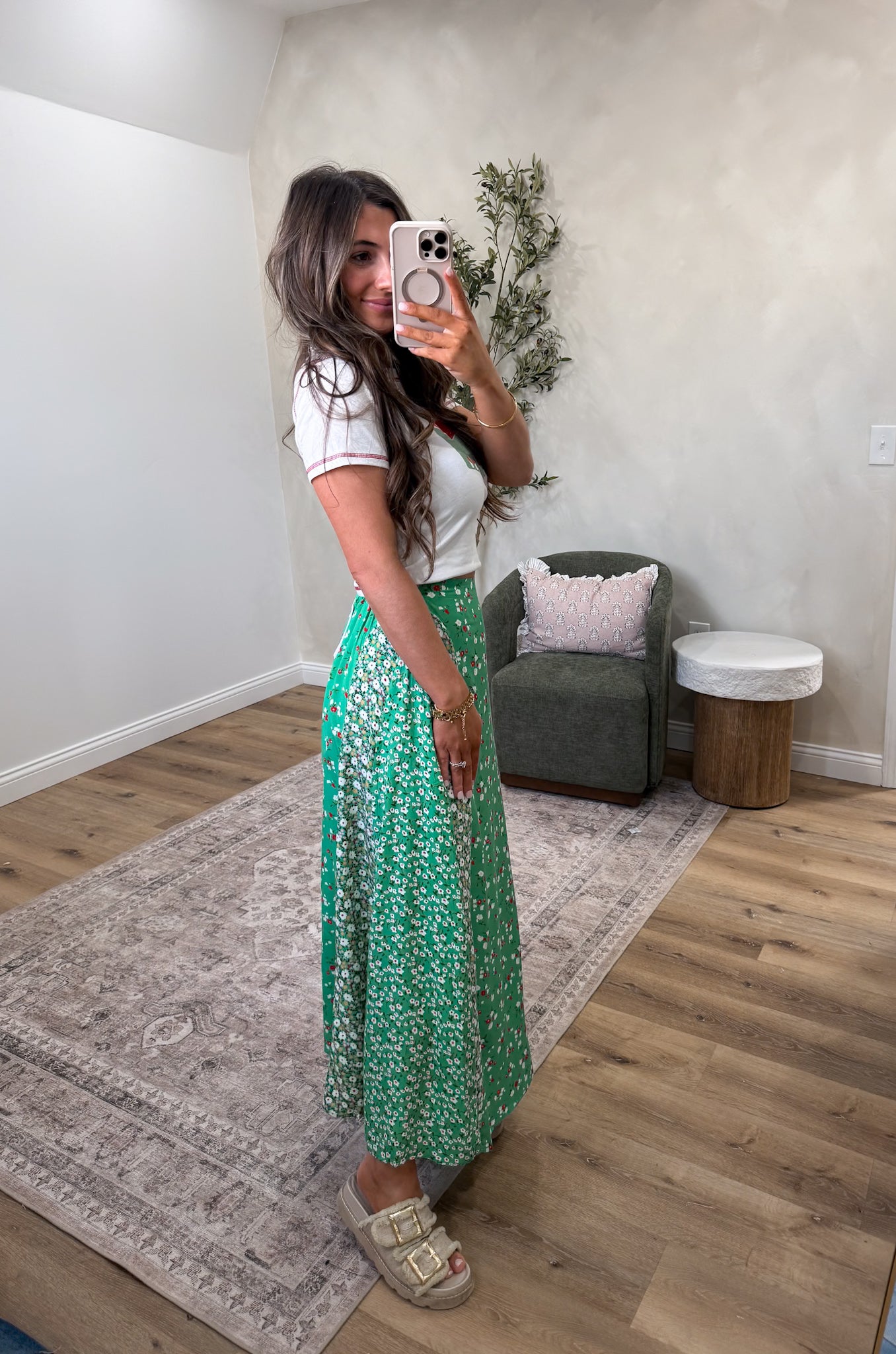 Melanie Maxi Skirt - green