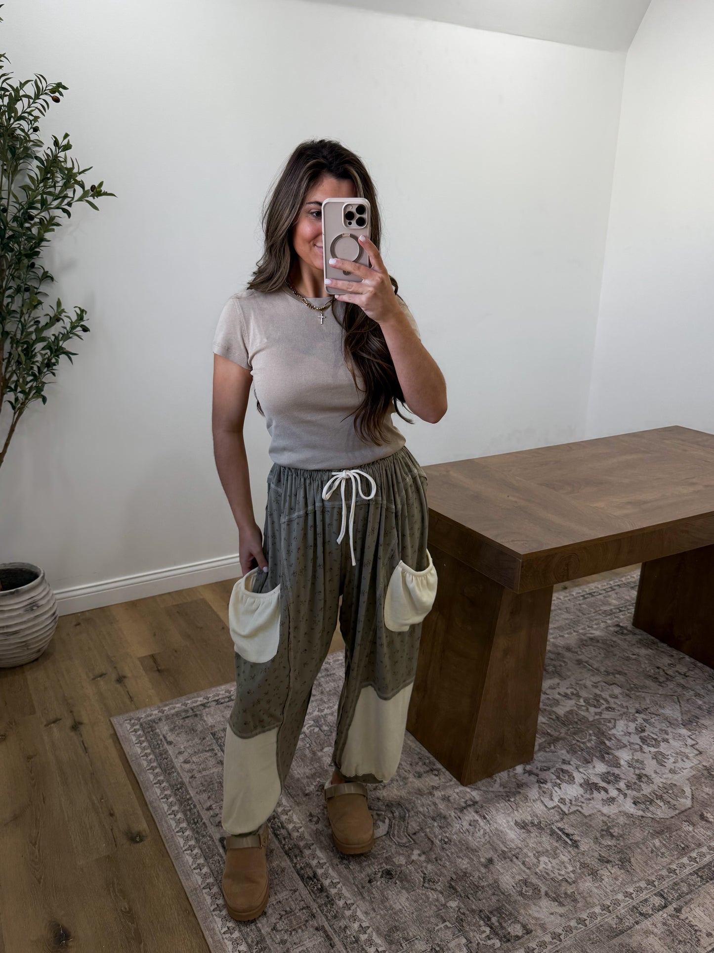 Camilla Barrel Joggers- SAGE