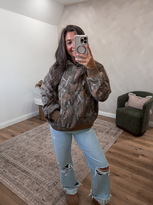 Badlands Camo Hoodie - brown