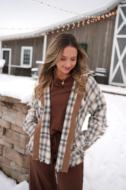 The hooded waffle wavelyn flannel