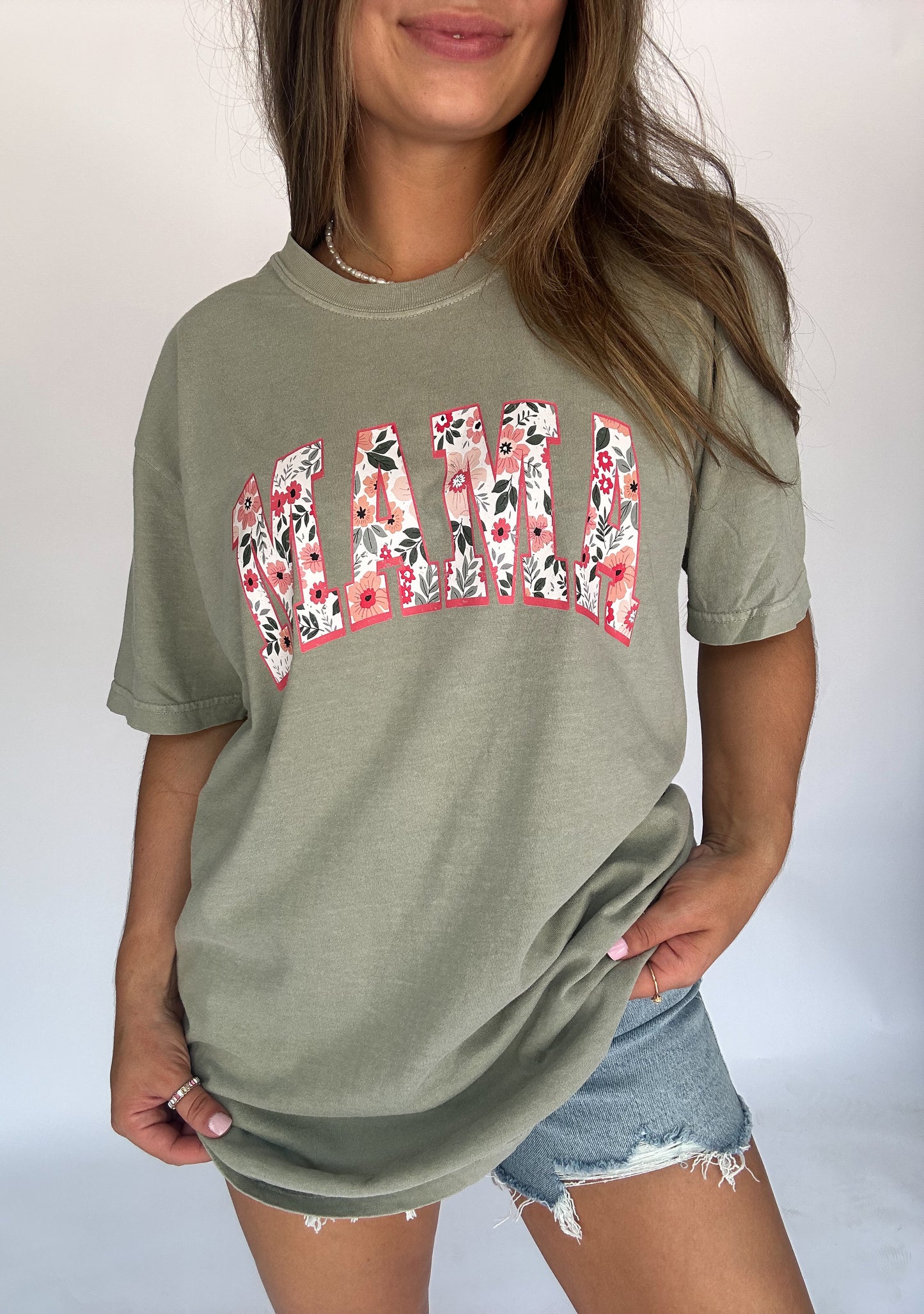 Floral MAMA CC Tee