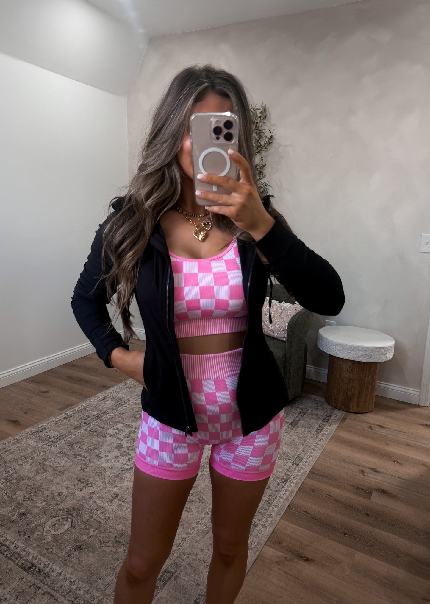 Checkmate Biker Set - pink