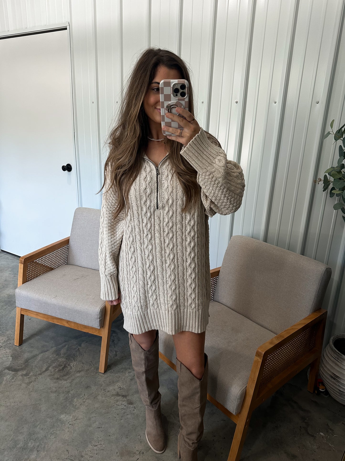 Kellie Knit Sweater Dress