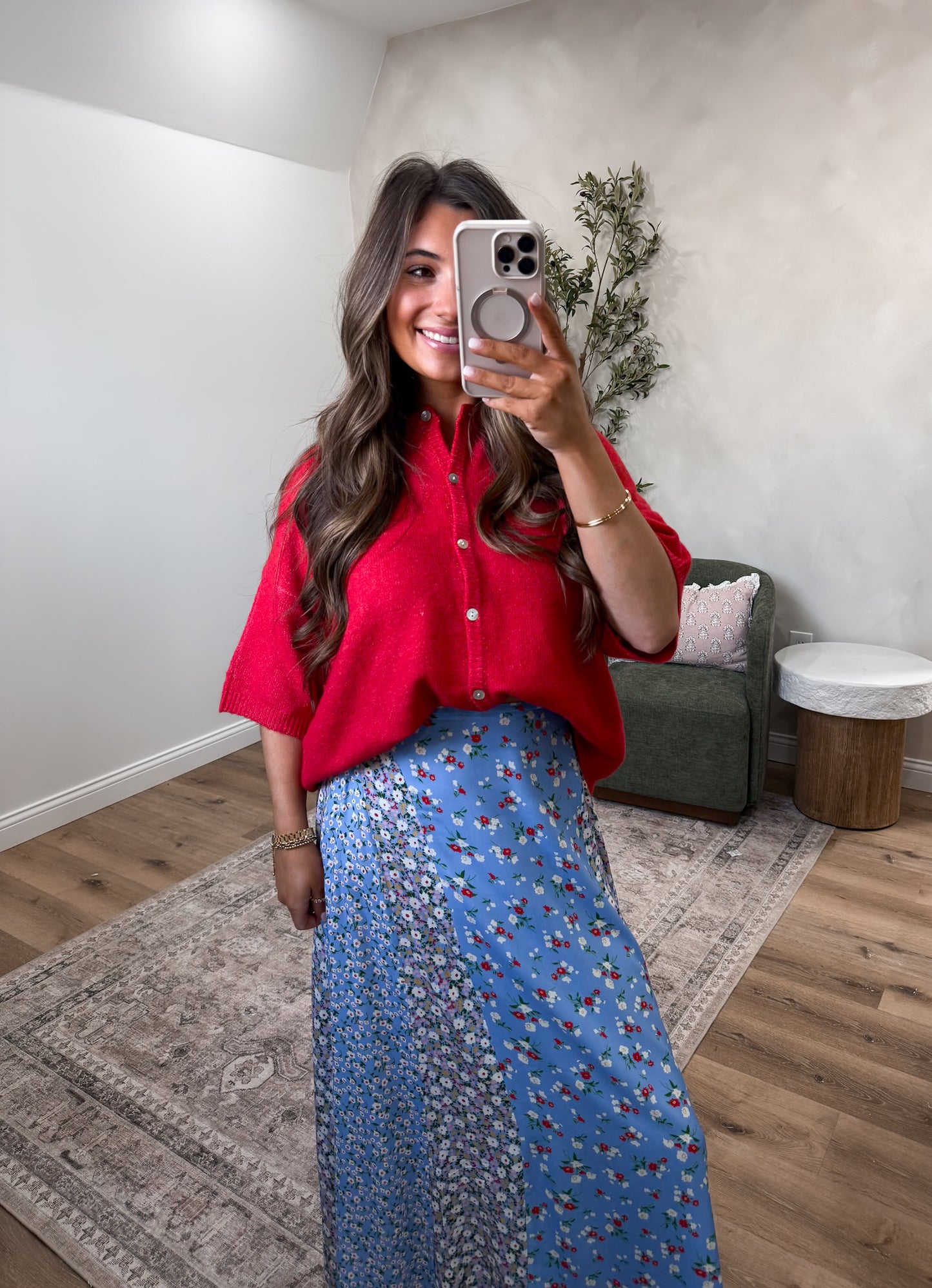 Melanie Maxi Skirt - sky