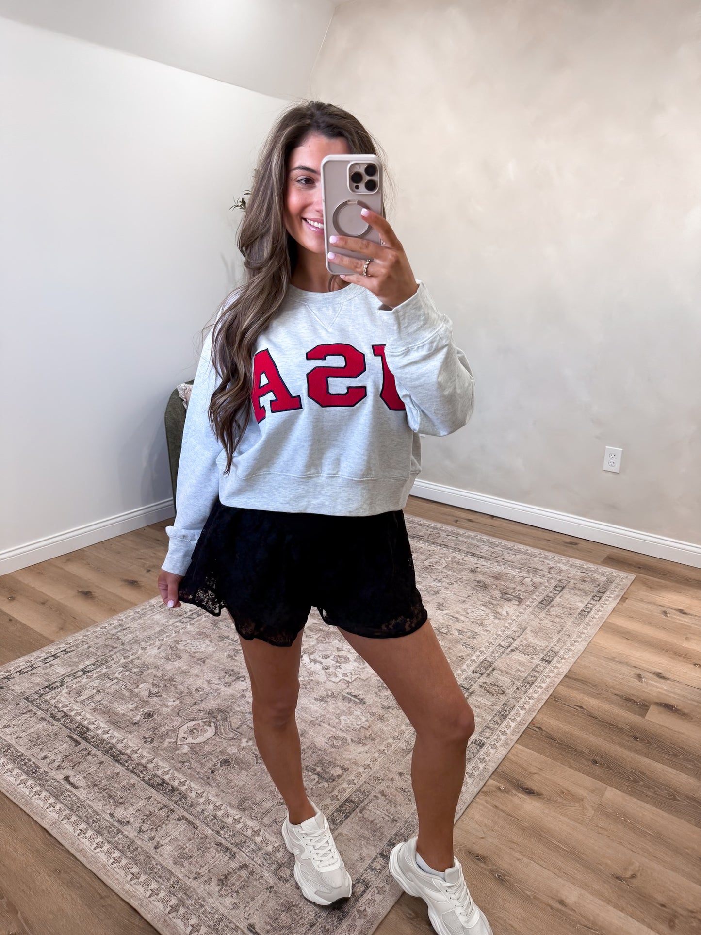 The Lacey Double Layered Activewear Shorts - black