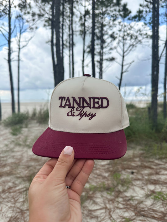 Tanned and Tipsy 3D embroidered Trucker Hat