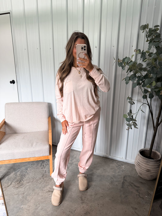 Baby Pink Lounge Set