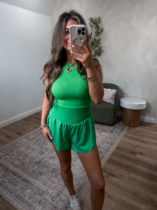 FlexForm Seamless Tank - green pop