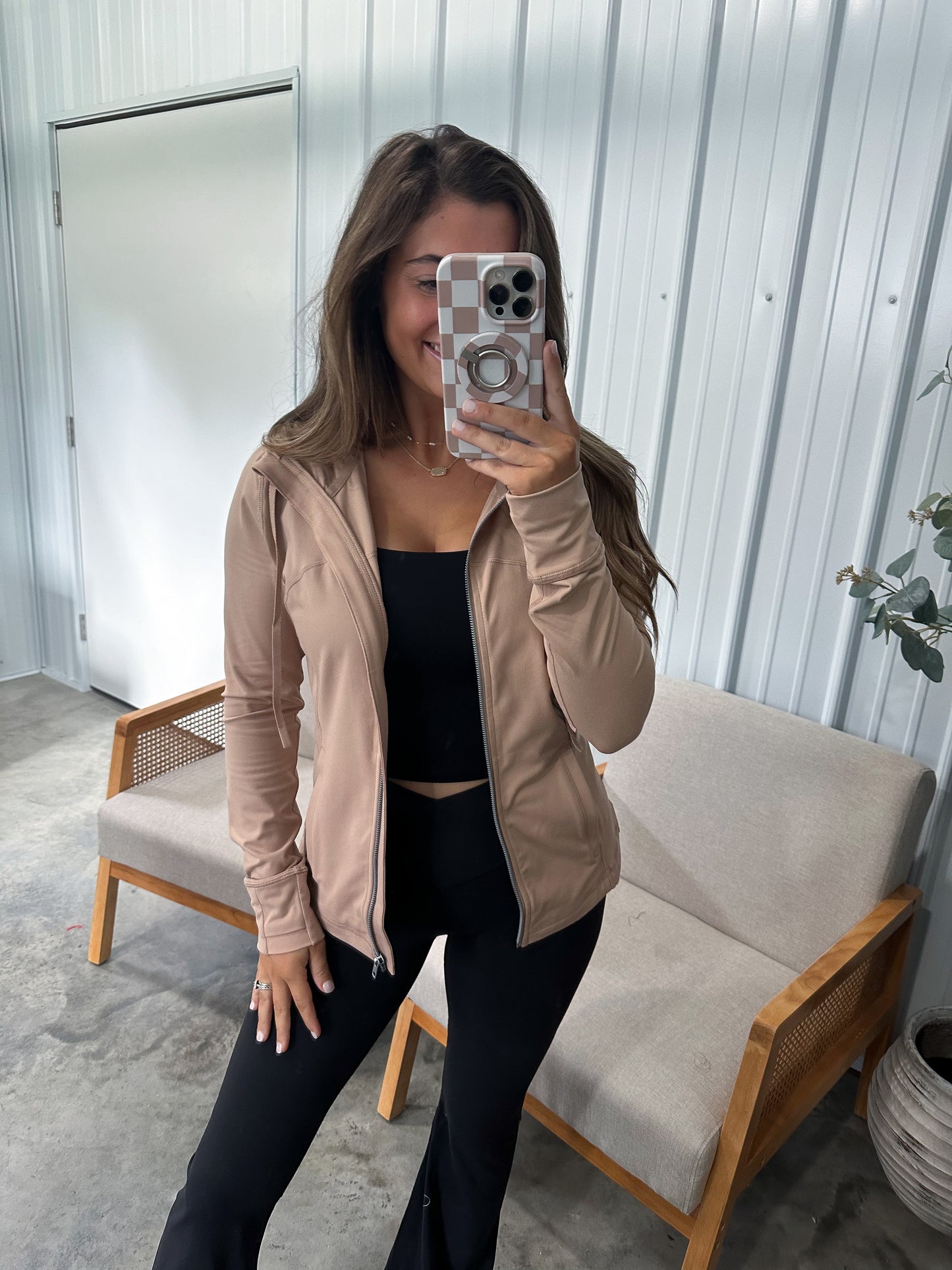 Performance Activewear Jacket - taupe