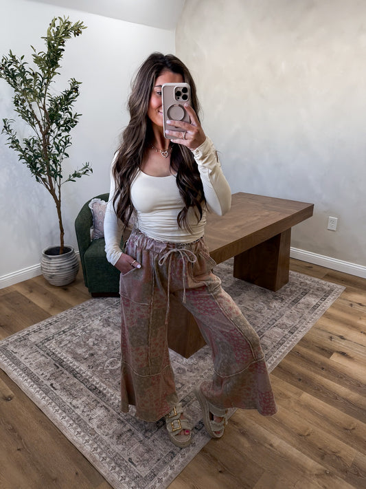 Double Layered Rayon Long Sleeve - butter