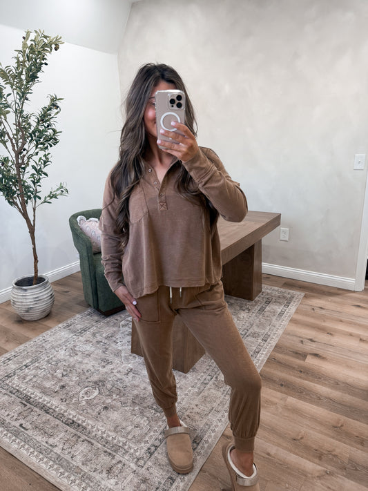 Polo Sweat Set - Taupe