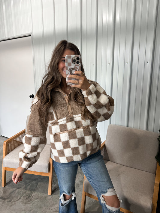 Charlie Checkered Pullover