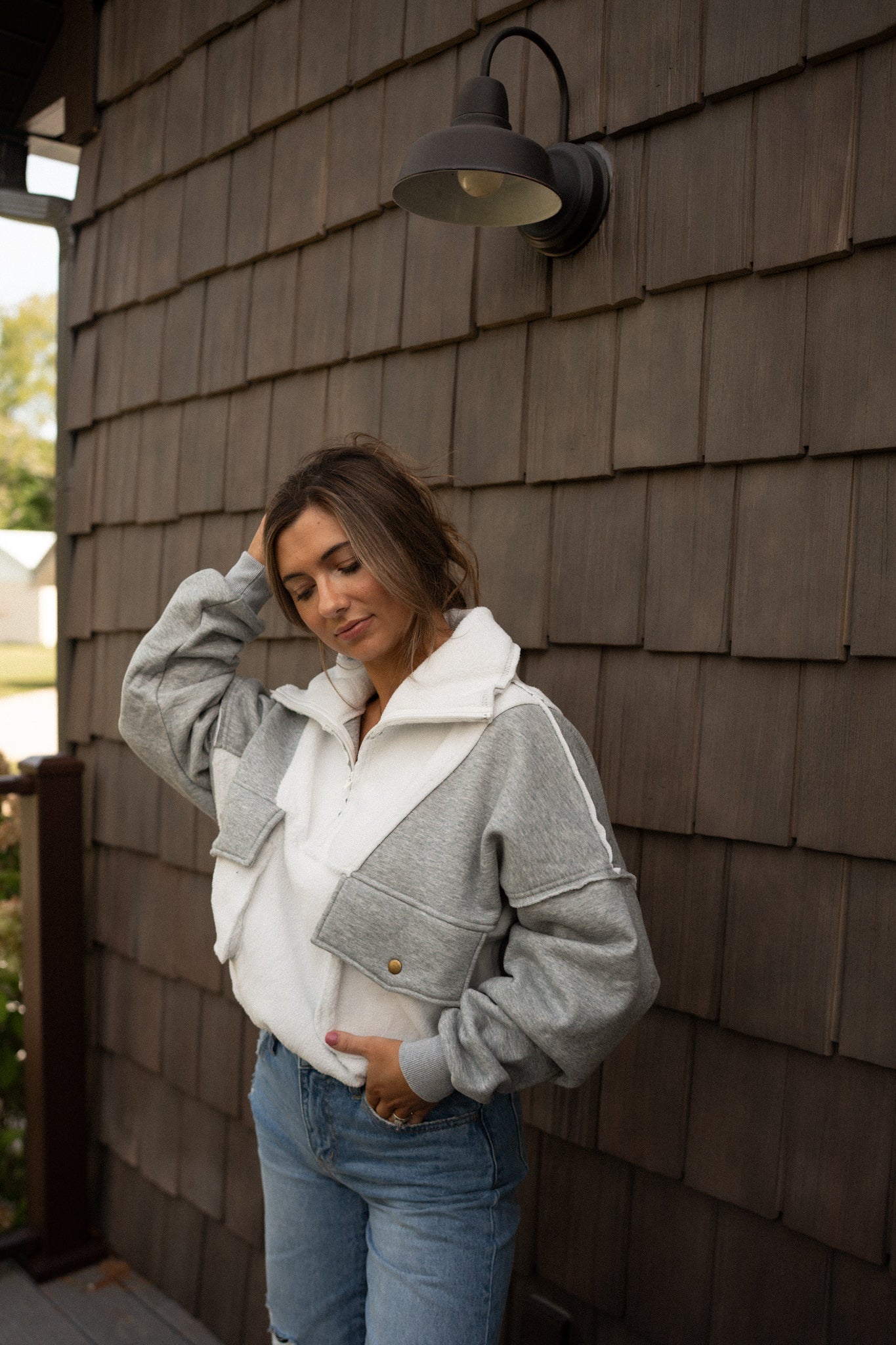 Carter Pullover -Grey