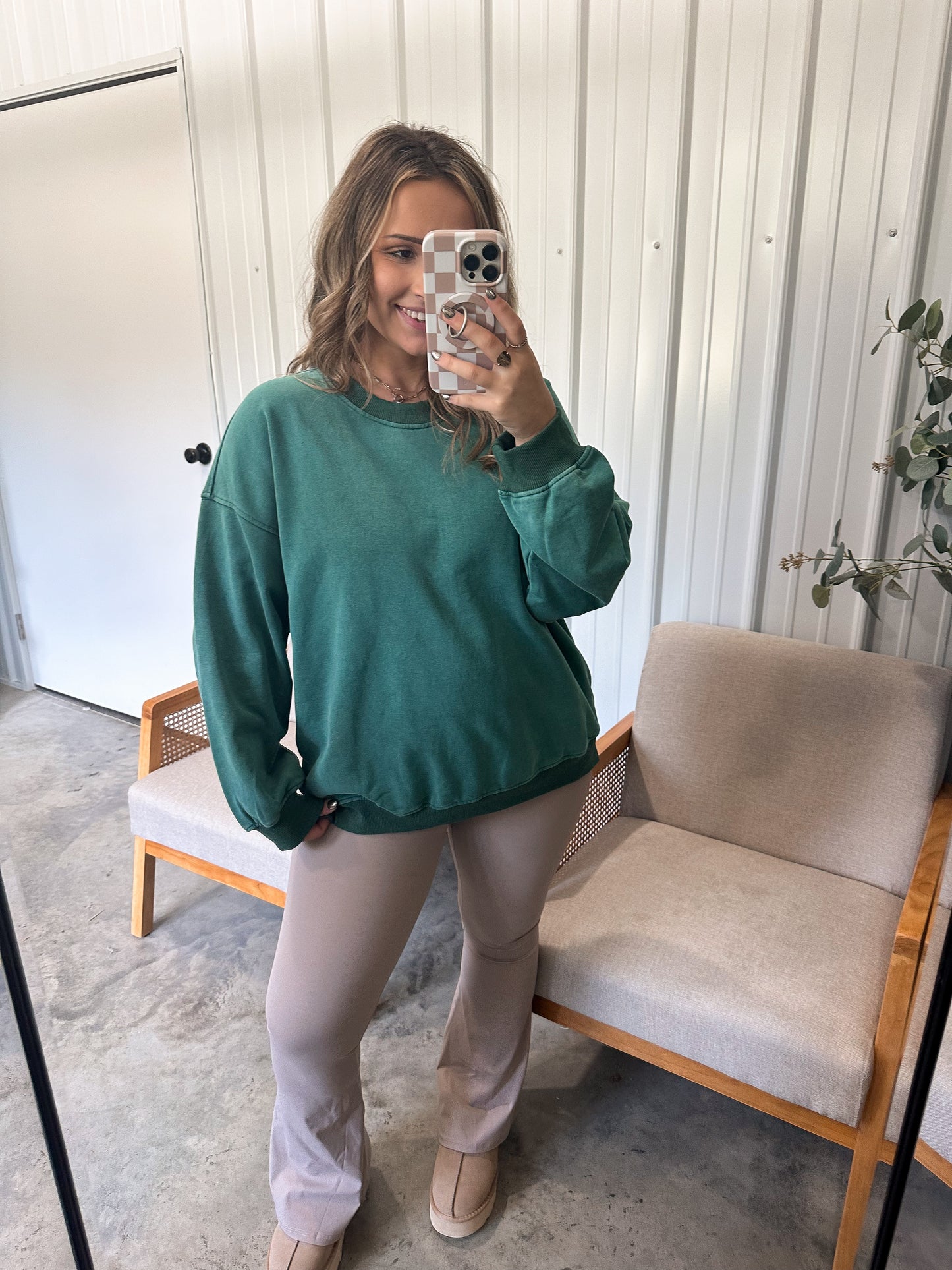 Vintage Kelly Green Pullover