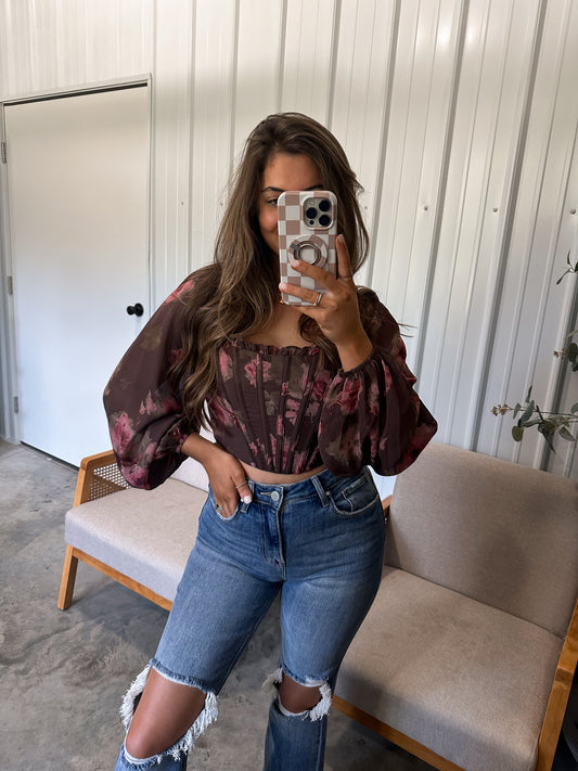 Felicity Floral Corset Blouse