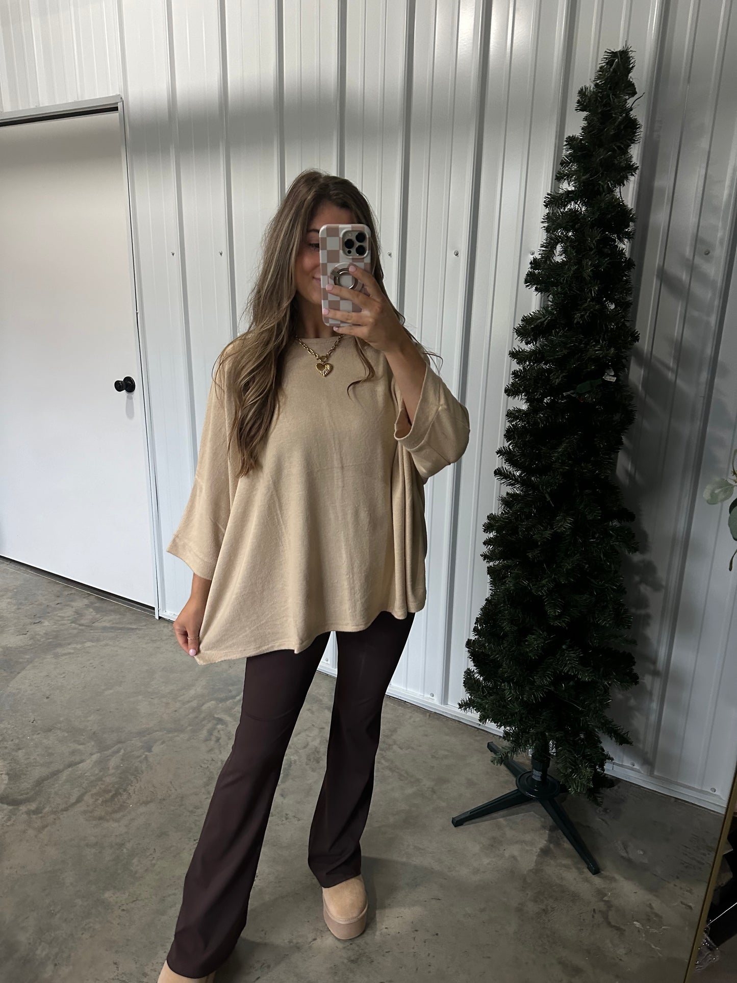 Dolman 3/4 sleeve sweater top - 2 colors