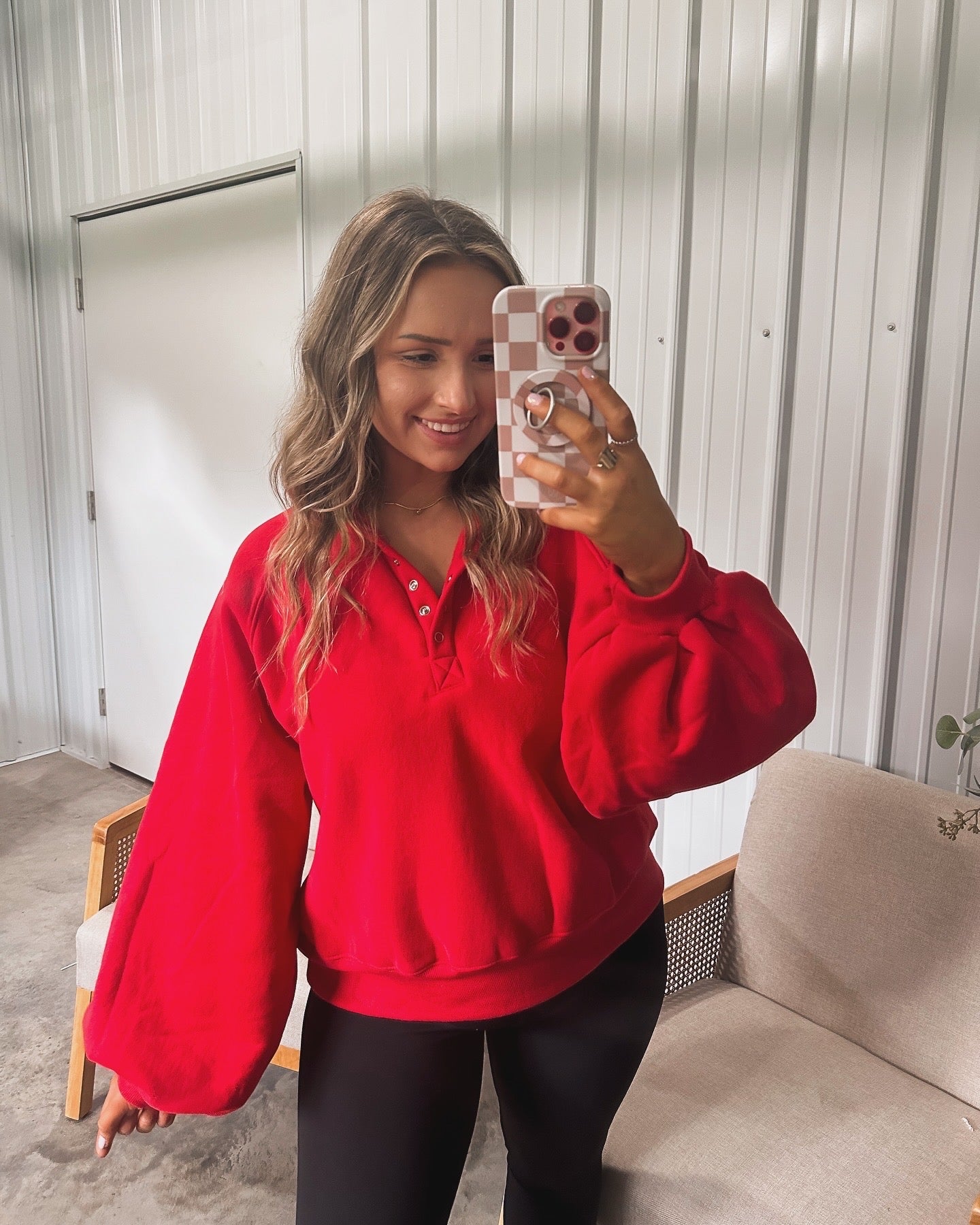 Piper Pullover - Red