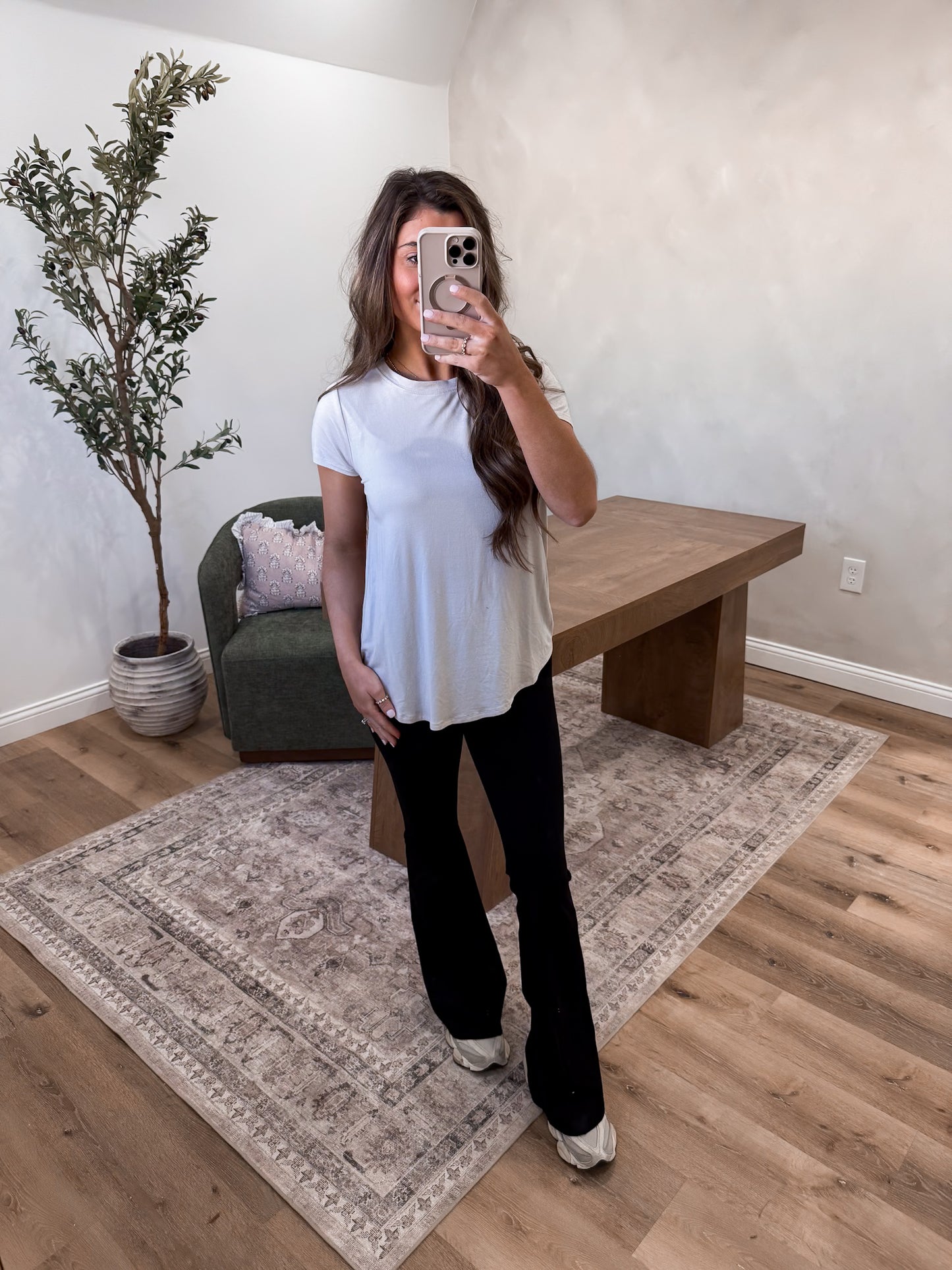 The Capsule Modal Tee - Sand Beige