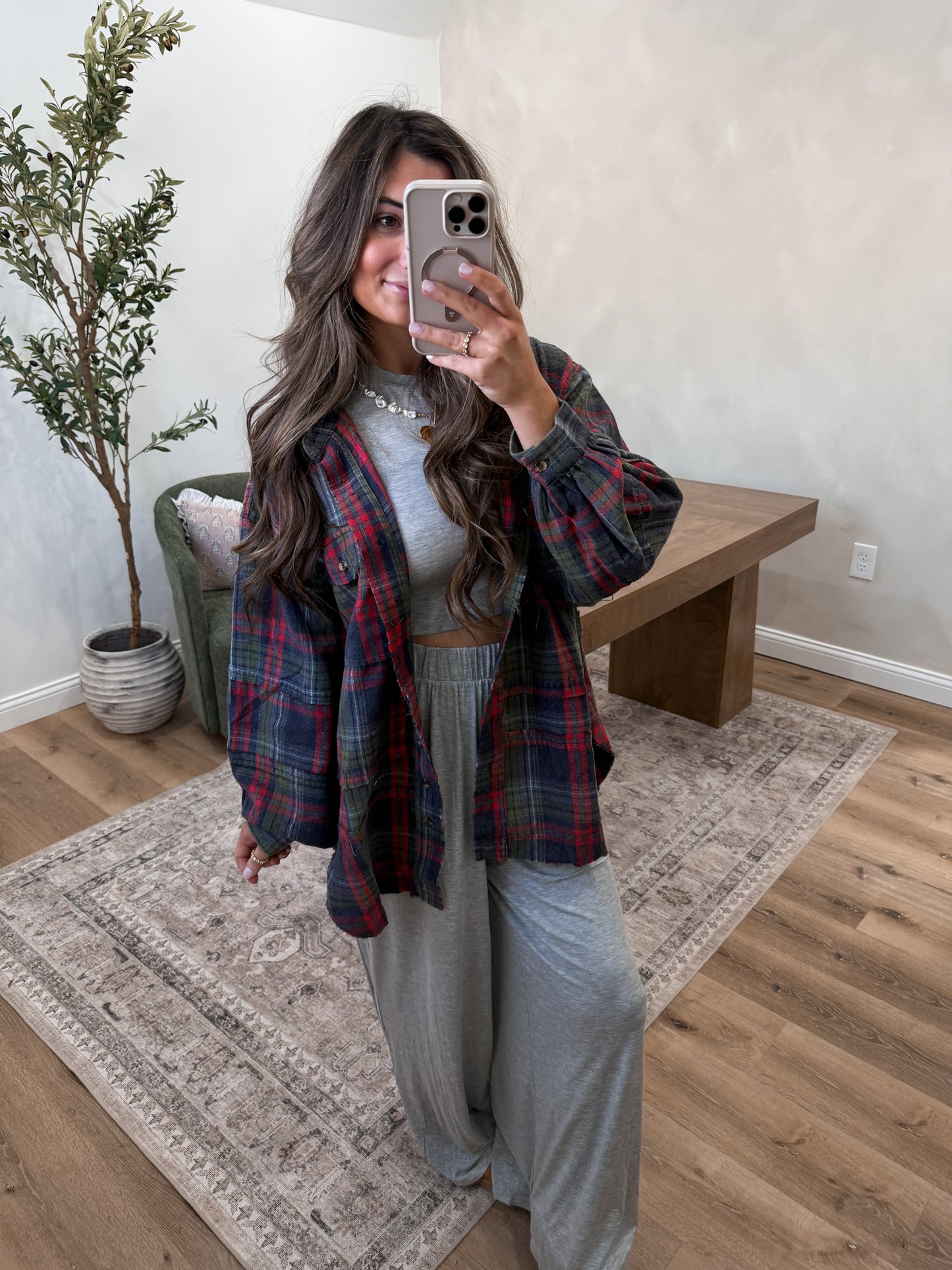 Wavelyn Flannel - Navy *RESTOCK*