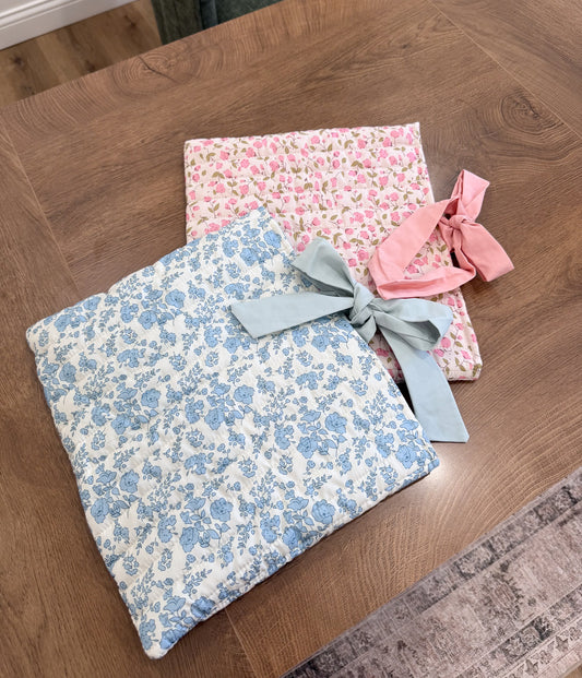 Phoebe Bible Cover- *Blue floral*