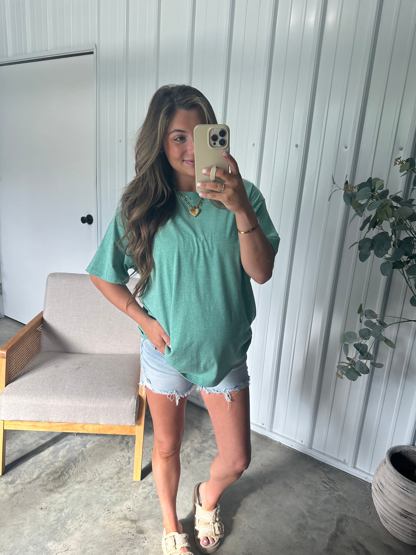 Cotton crew Basic Tee- 2 NEW colors