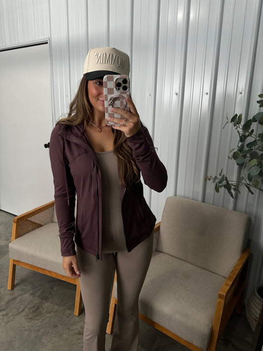 Performance Activewear Jacket - Plum