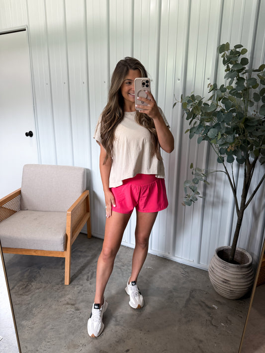 Tummy Control Athletic Shorts- 2 colors