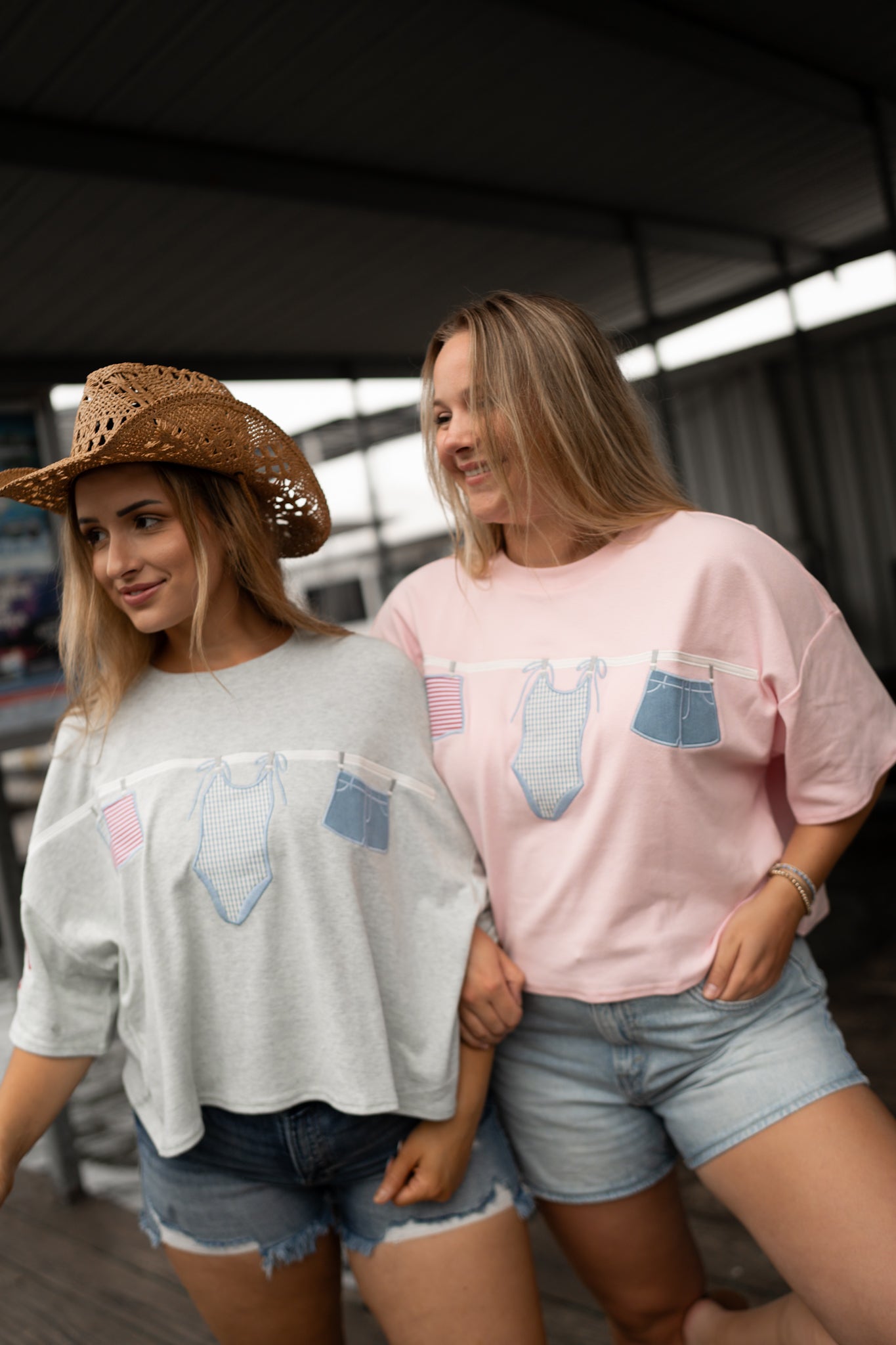 Americana Elements Top - heather grey