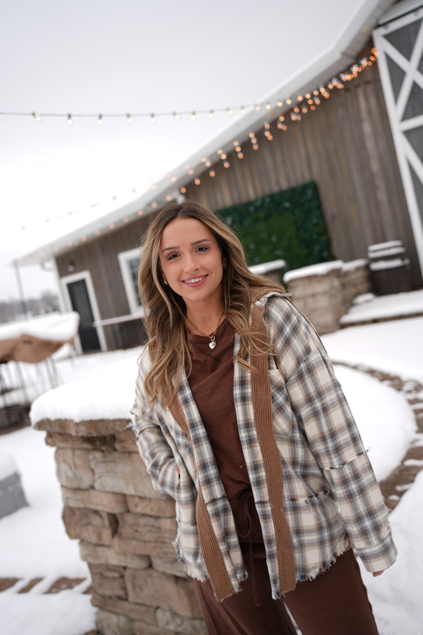 The hooded waffle wavelyn flannel