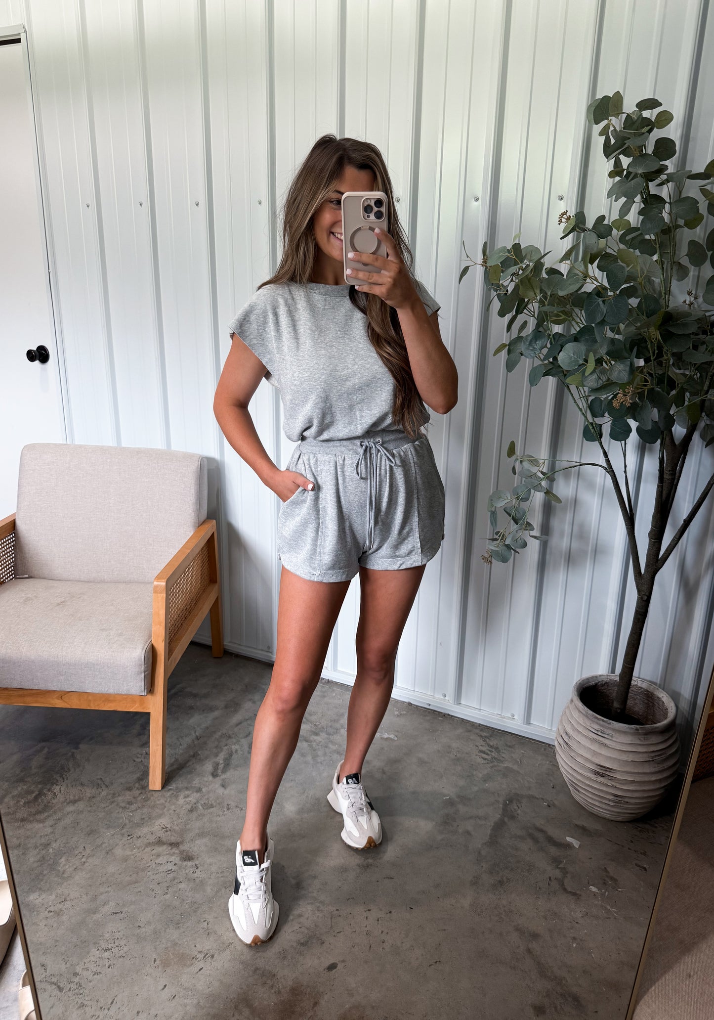 Peek-a-boo Lounge Romper- 2 colors