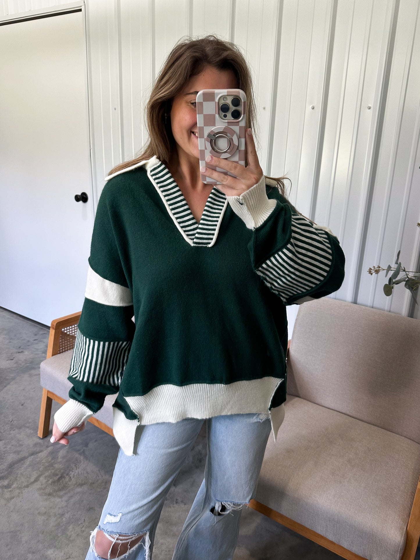 The knit avery- Hunter Green