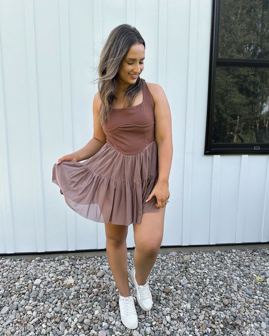 Hershey Kiss Sporty Ruffle Dress