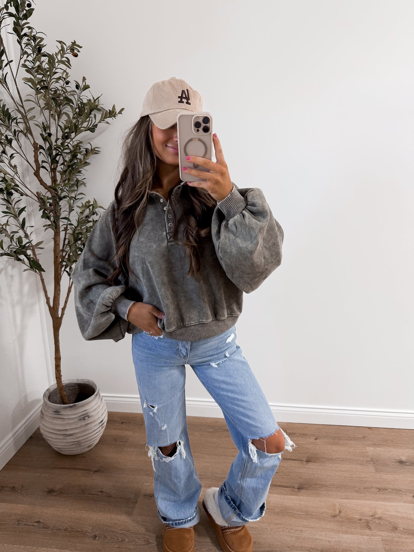 The Megan pullover - dark olive