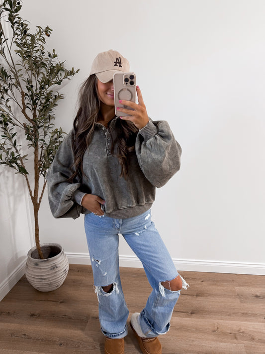 The Megan pullover - dark olive