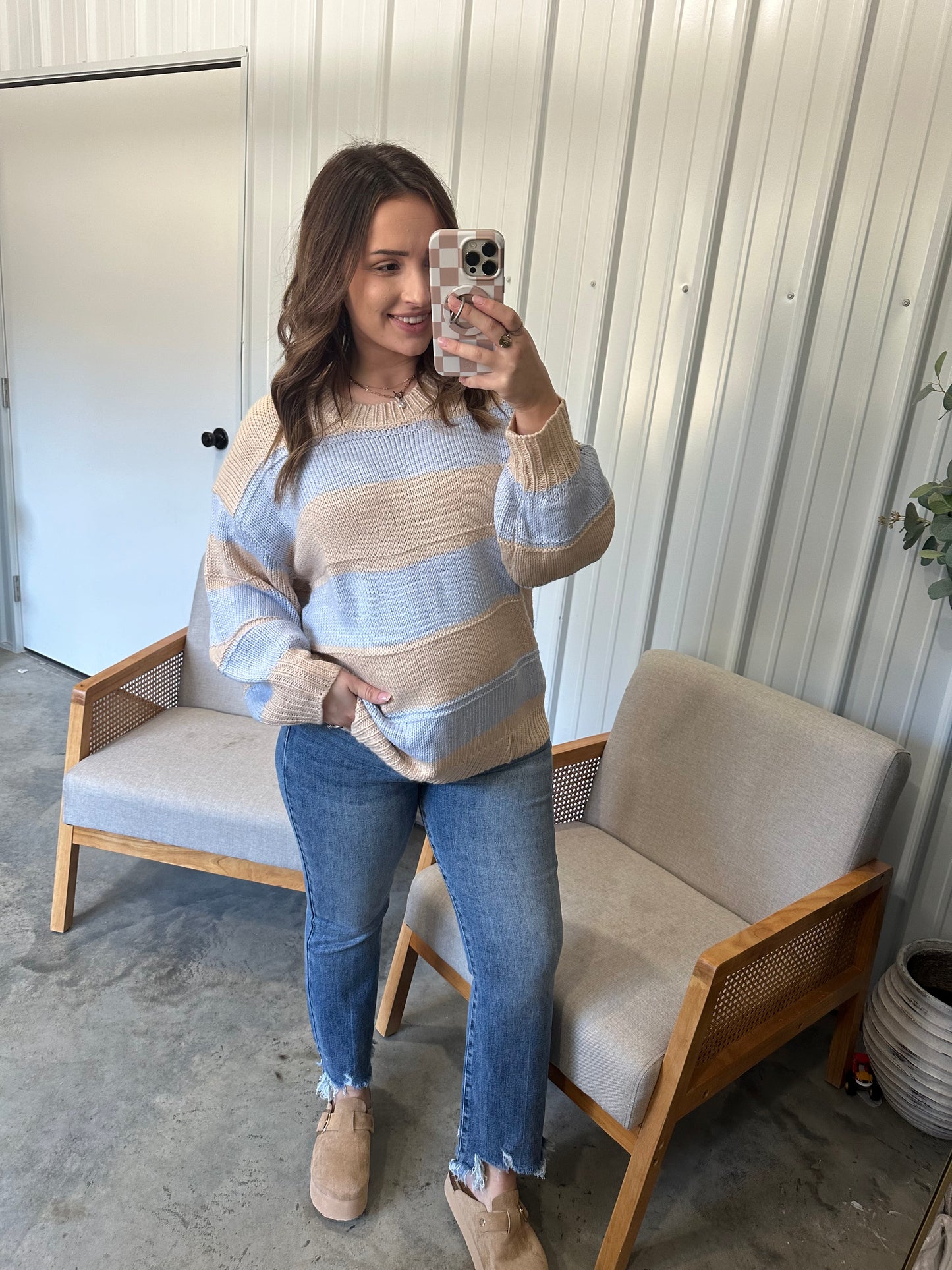 Sienna Striped Chunky Knit Sweater