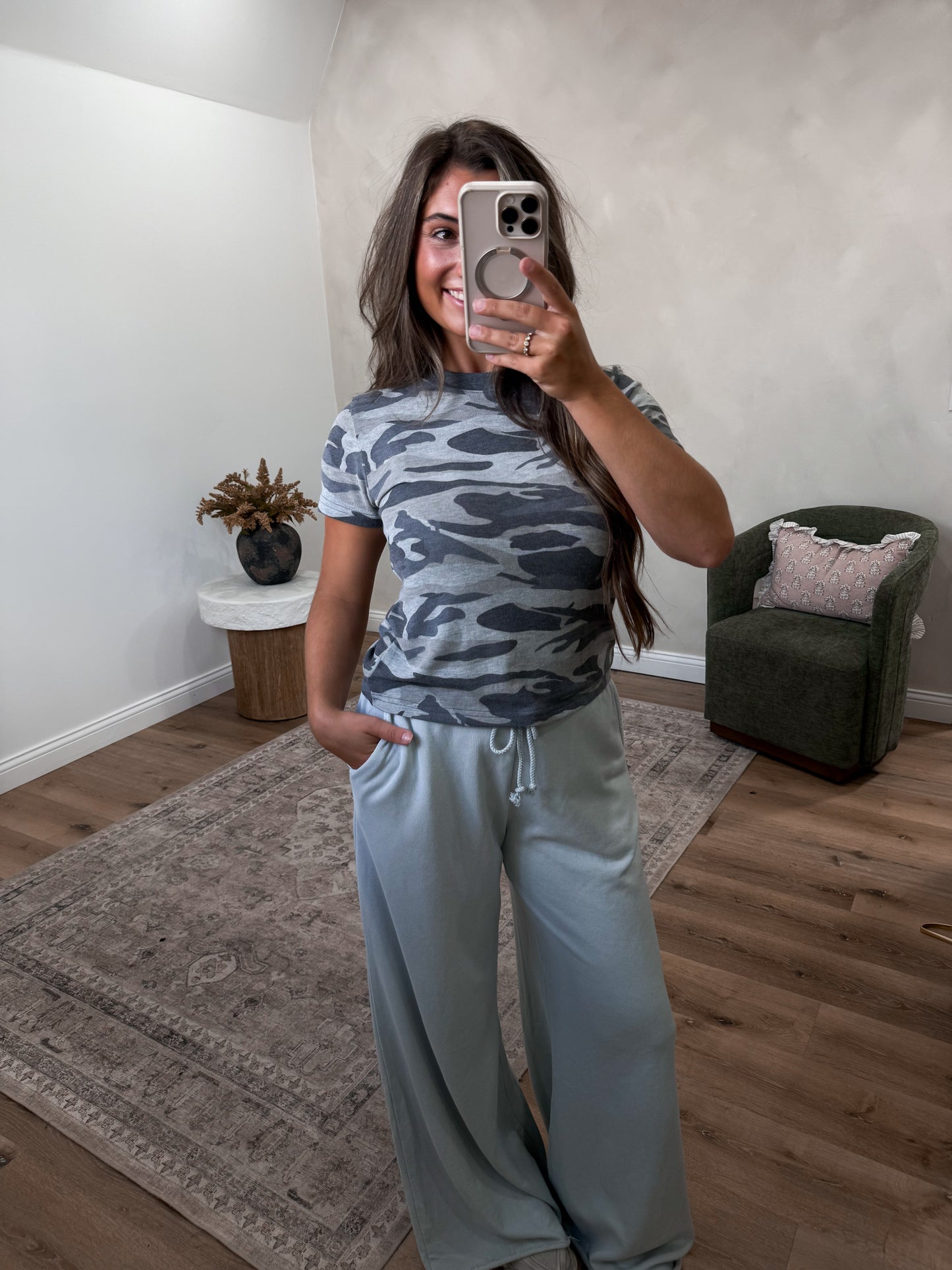 Harley Camo Staple Tee - grey