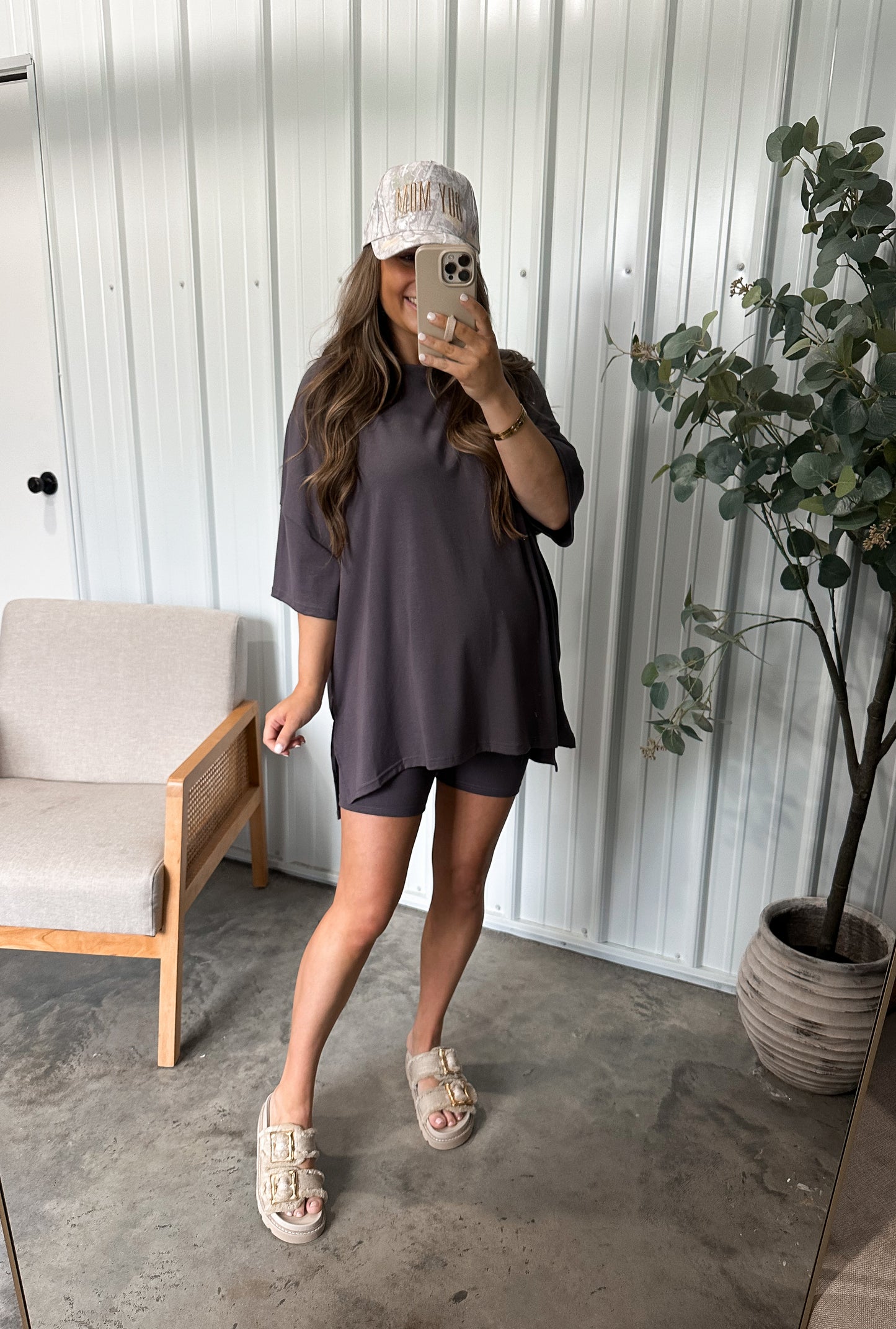 Graysyn Tunic Set- Grey