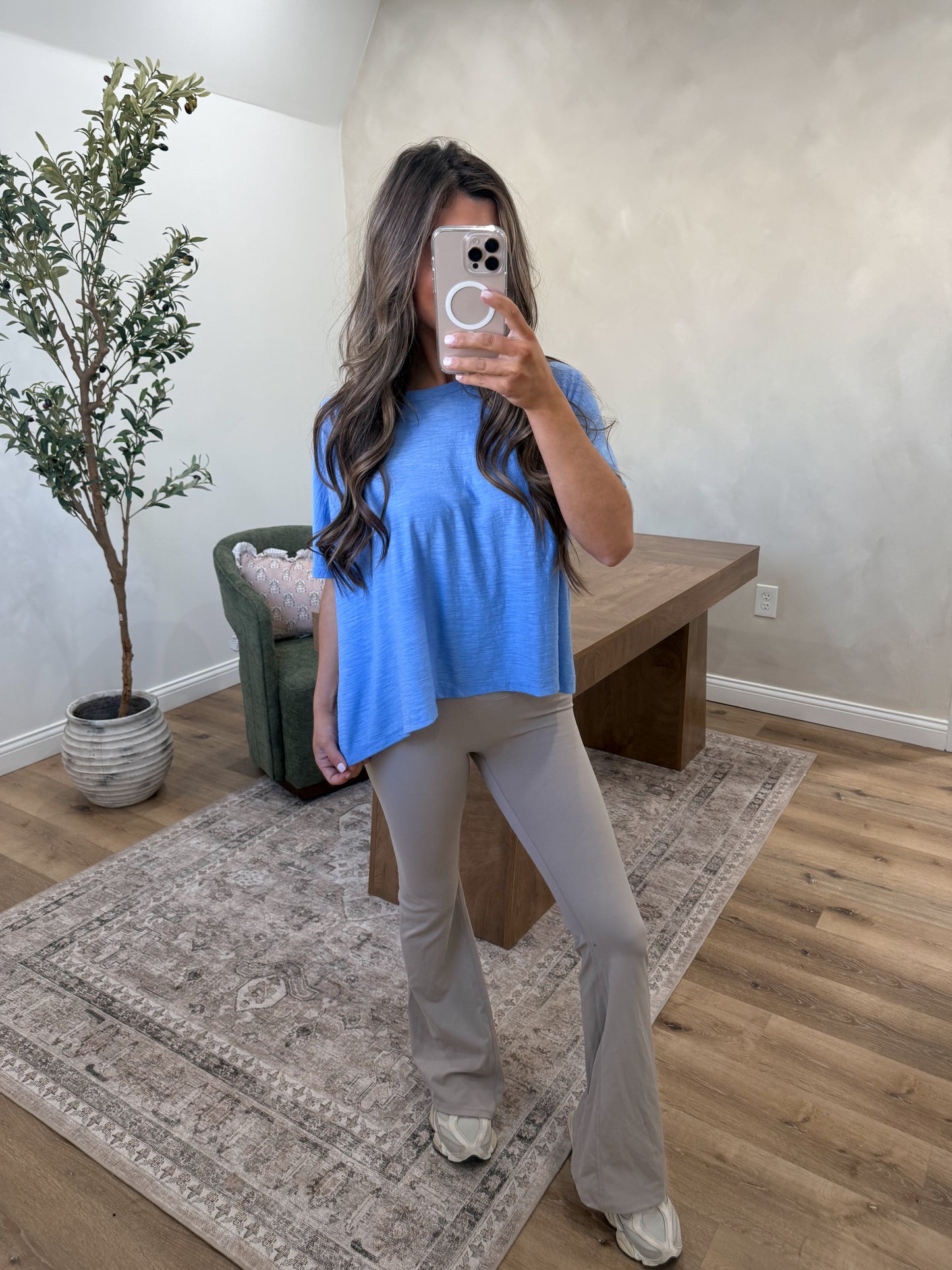 Cotton Slub Tee - Periwinkle