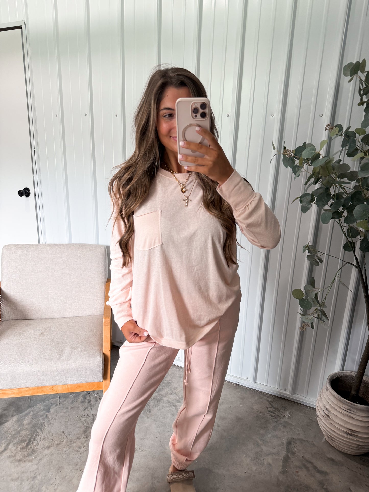 Baby Pink Lounge Set