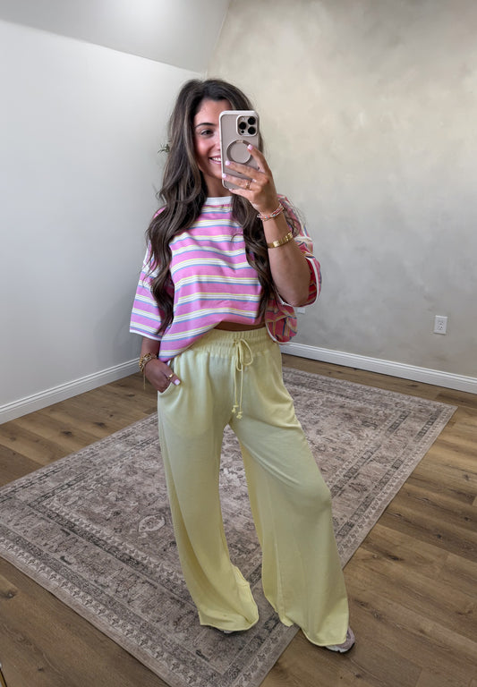 Halsey Lounge Pants - lemonade