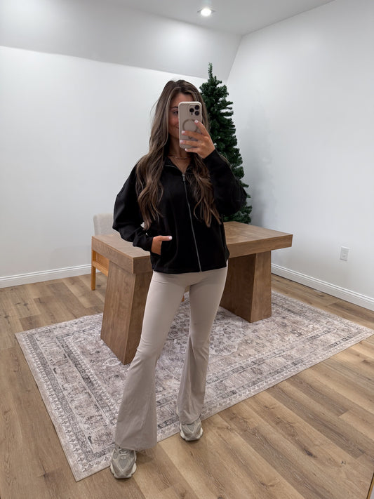 Scuba Full Zip Jacket- Black DOORBUSTER